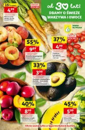 Gazetka promocyjna Auchan - Gazetka 30 Lat Supermarket Auchan - Gazetka - ważna od 17.06 do 17.06.2026 - strona 5 - produkty: Warzywa, Warzywa i owoce, Kosz, Brzoskwinie, Owoce, Arbuz, Pomidory, Nektar