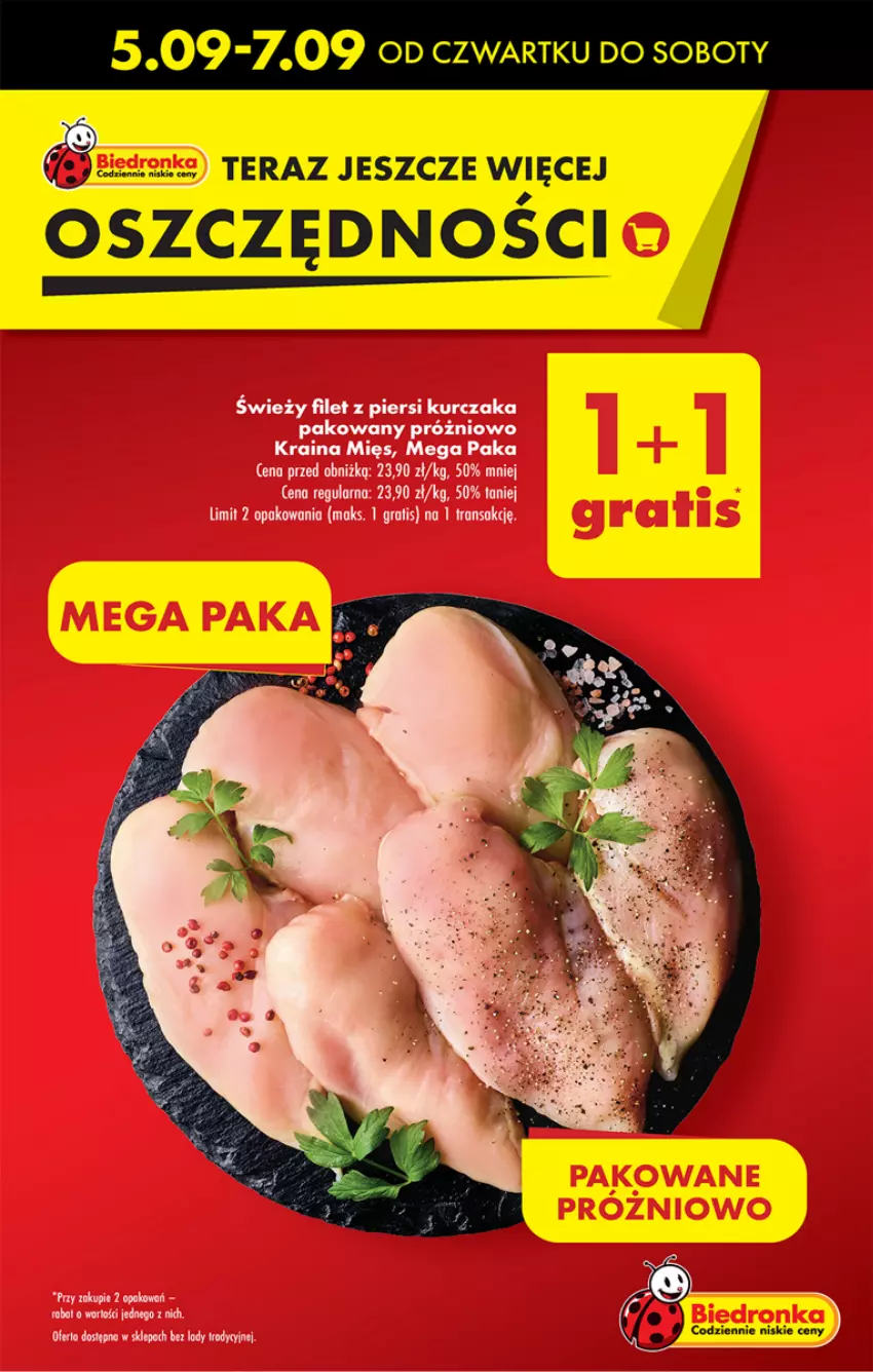 Gazetka promocyjna Biedronka - Od czwartku - ważna 05.09 do 11.09.2024 - strona 5 - produkty: Filet z piersi kurczaka, Gra, Kurczak, Tera, Tran