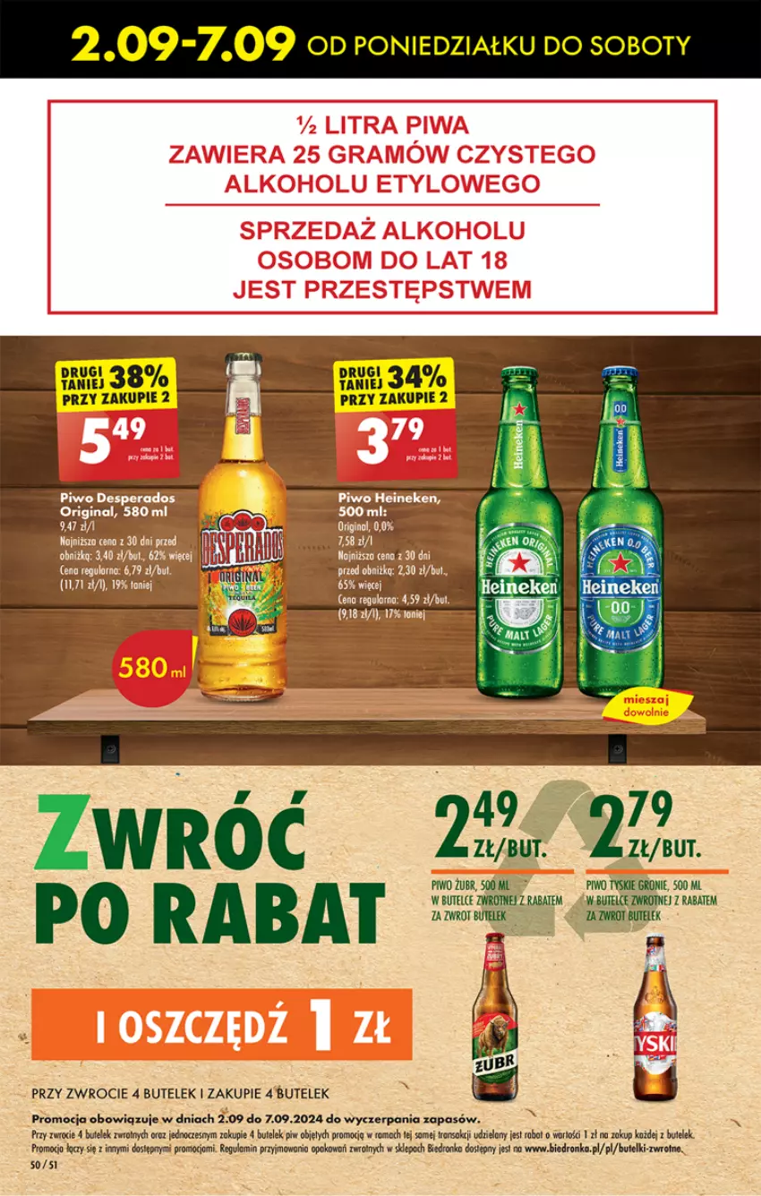 Gazetka promocyjna Biedronka - Od czwartku - ważna 05.09 do 11.09.2024 - strona 62 - produkty: Dron, Piwo, Robot, Tran, Tyskie