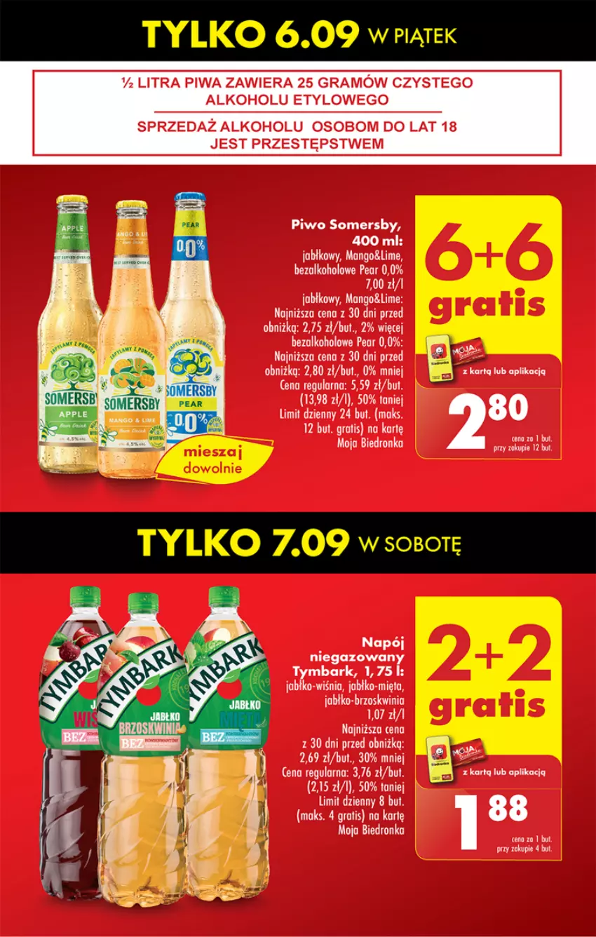 Gazetka promocyjna Biedronka - Od czwartku - ważna 05.09 do 11.09.2024 - strona 7 - produkty: Dron, Gra, Mango, Mięta, Piwa, Piwo, Somersby, Tymbark