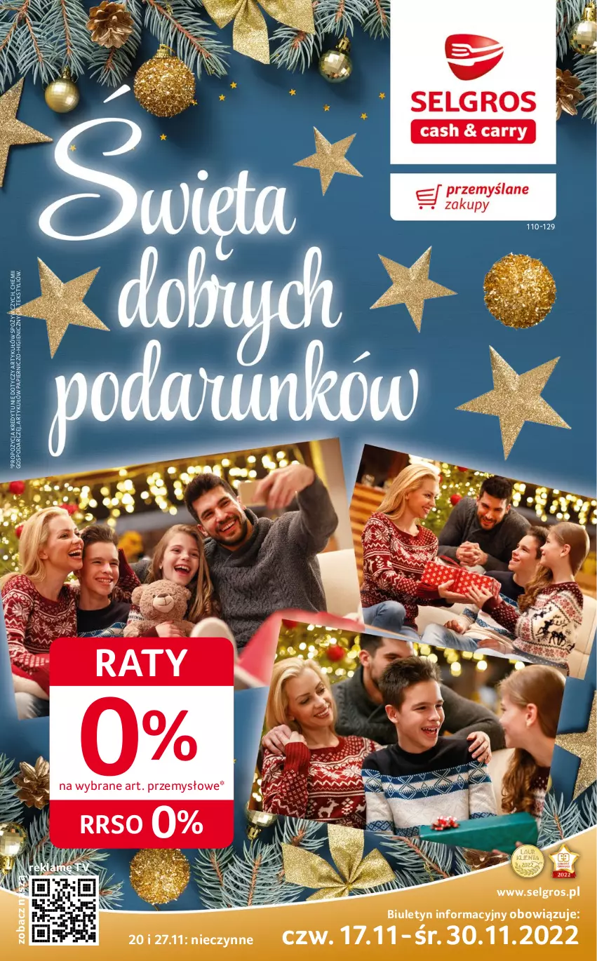 Gazetka promocyjna Selgros - Katalog Prezenty - ważna 17.11 do 30.11.2022 - strona 1 - produkty: LG, Papier