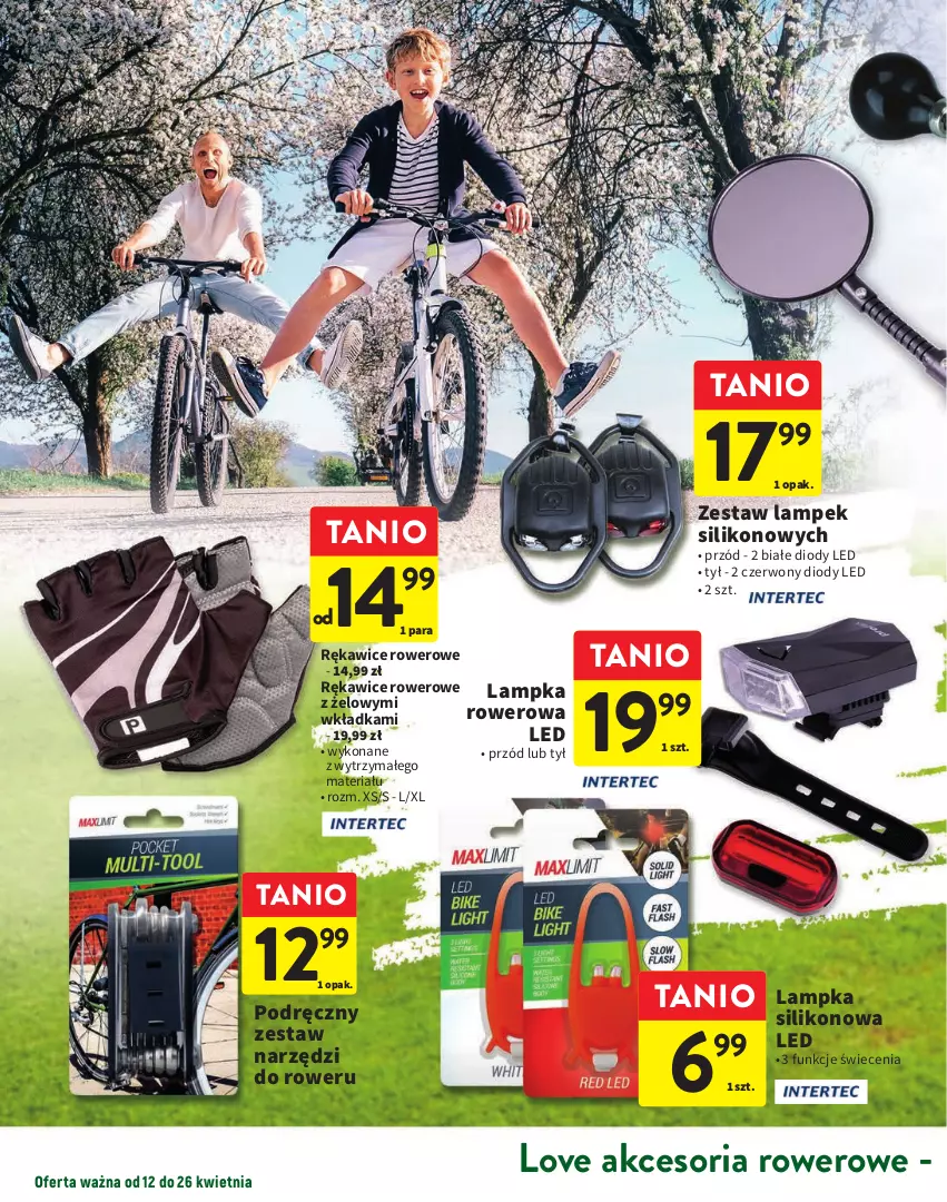 Gazetka promocyjna Intermarche - Gazetka Intermarche - ważna 12.04 do 26.04.2023 - strona 10 - produkty: Rękawice, Rower, Zestaw narzędzi