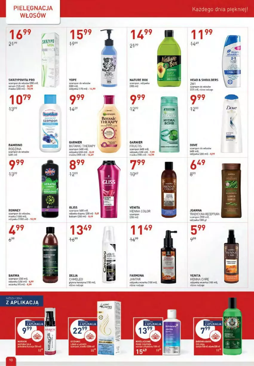 Gazetka promocyjna Drogerie Jawa - ważna 07.09 do 10.10.2021 - strona 10 - produkty: Dove, Eleo, Fa, Garnier, HP, Joanna, Maska, Nature Box, Odżywka, Rum, Ser, Serum, Szampon, Yope