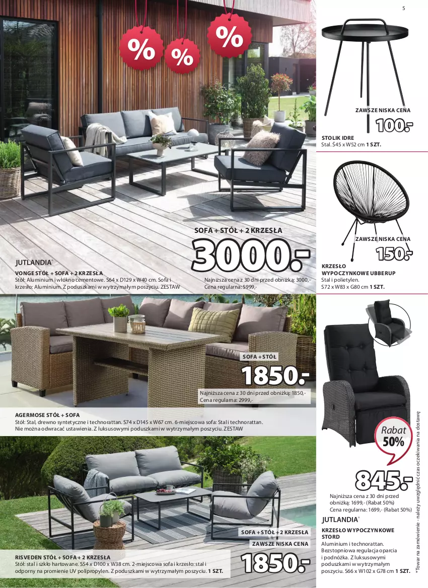 Gazetka promocyjna Jysk - Oferta tygodnia - ważna 17.07 do 04.08.2024 - strona 6 - produkty: Cement, Fa, Krzesło, Poduszka, Por, Sofa, Stół, Stolik, Top