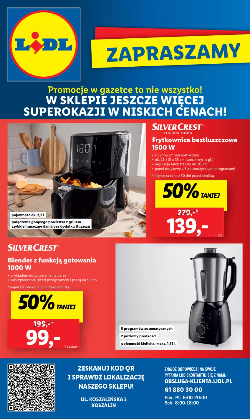 Gazetka promocyjna Lidl - Nowy Lidl w Koszalinie już otwarty - ważna 06.05 do 11.05.2024 - strona 8 - produkty: Blender, Gra, Grill, Piec, Rama, Silvercrest