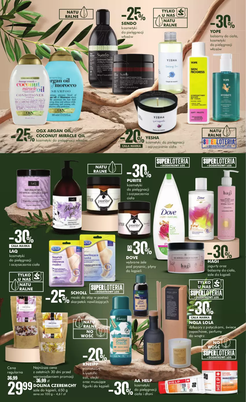 Gazetka promocyjna Super Pharm - Gazetka - ważna 28.09 do 11.10.2023 - strona 4 - produkty: Dove, Jogurt, Karp, Kneipp, Kosmetyki do pielęgnacji, Mus, Olej, Perfum, Pur, Scholl, Yope