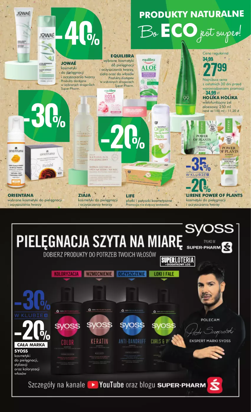 Gazetka promocyjna Super Pharm - Gazetka - ważna 28.09 do 11.10.2023 - strona 9 - produkty: Holika Holika, Kosmetyki do pielęgnacji, Lirene, Patyczki kosmetyczne, Syoss, Ziaja