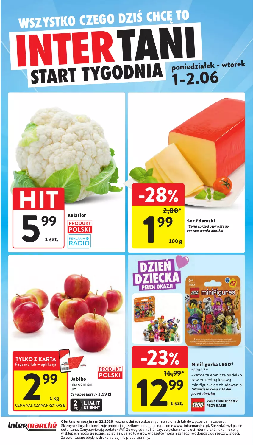 Gazetka promocyjna Intermarche - Gazetka Intermarche - ważna 28.05 do 02.06.2026 - strona 48 - produkty: Edam, Kalafior, LEGO, Pudełko, Ser