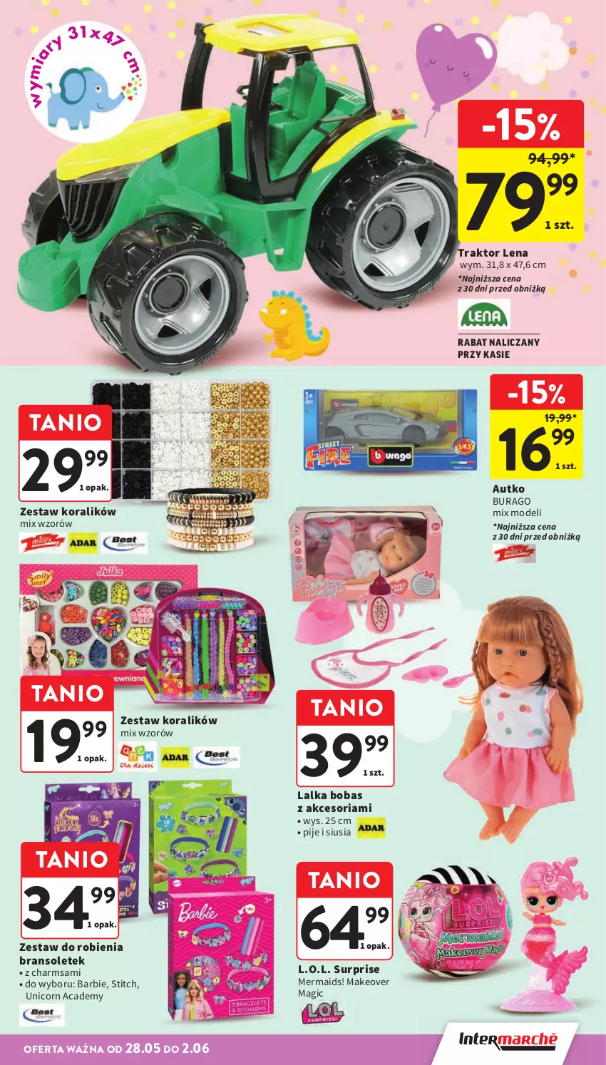 Gazetka promocyjna Intermarche - Gazetka Intermarche - ważna 28.05 do 02.06.2026 - strona 5 - produkty: Barbie, L.O.L., Lalka, Traktor