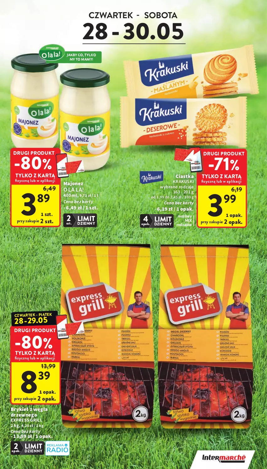 Gazetka promocyjna Intermarche - Gazetka Intermarche - ważna 28.05 do 02.06.2026 - strona 9 - produkty: Ciastka, Grill, Krakus, Krakuski, Majonez