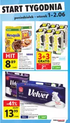Gazetka promocyjna Intermarche - Gazetka Intermarche - Gazetka - ważna od 02.06 do 02.06.2026 - strona 47 - produkty: Cheerios, Gra, Papier, Nesquik, Papier toaletowy, Velvet, Lion, Cini Minis, Nestlé, Mleko