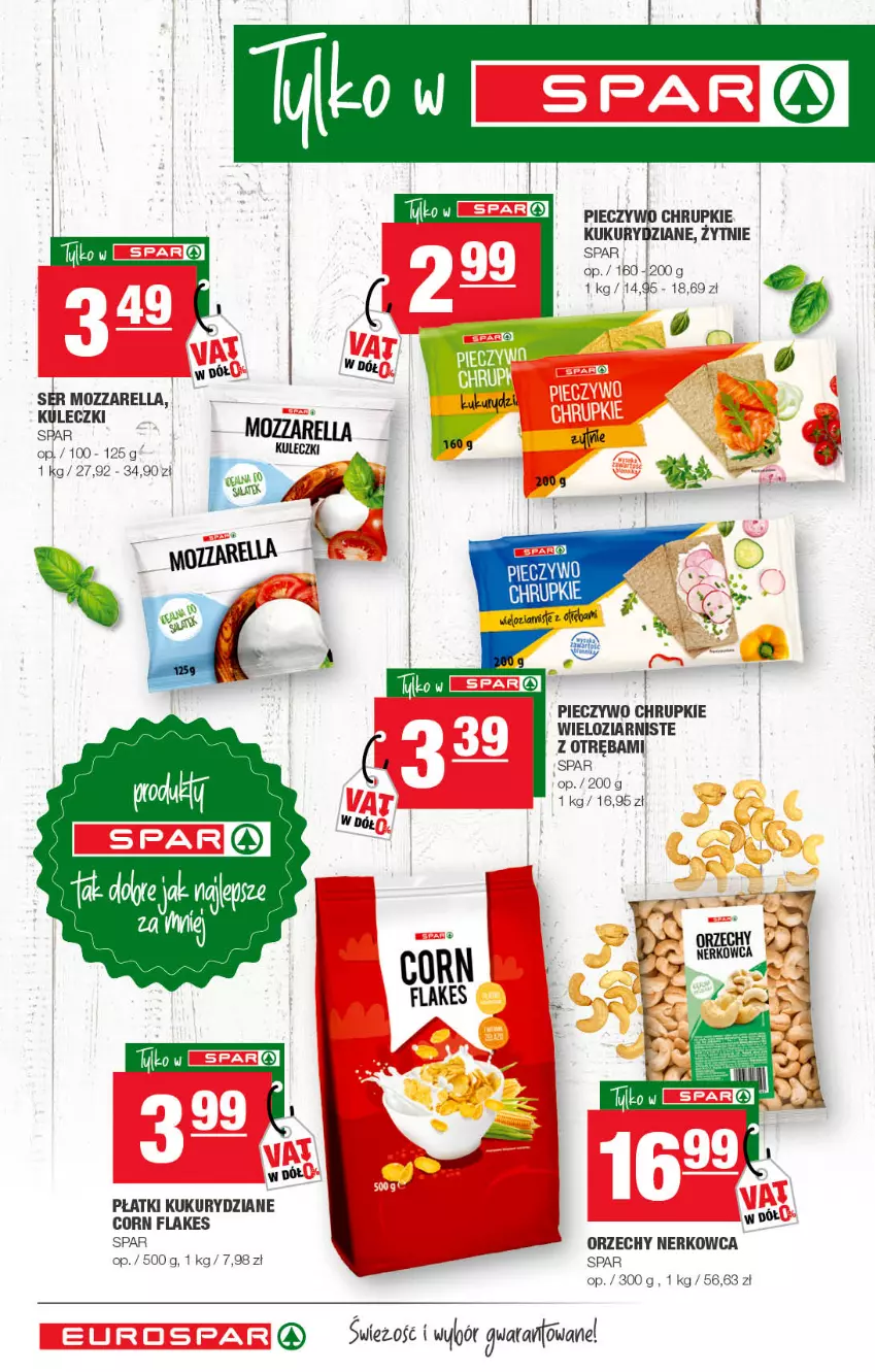 Gazetka promocyjna Spar - EuroSpar - ważna 01.05 do 11.05.2022 - strona 12 - produkty: Chrupki, Corn flakes, Mozzarella, Piec, Pieczywo, Pieczywo chrupkie