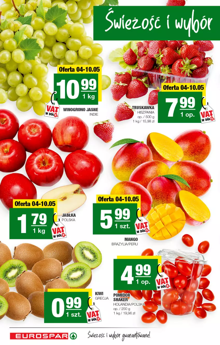 Gazetka promocyjna Spar - EuroSpar - ważna 01.05 do 11.05.2022 - strona 2 - produkty: Jabłka, Kiwi, Mango, Wino