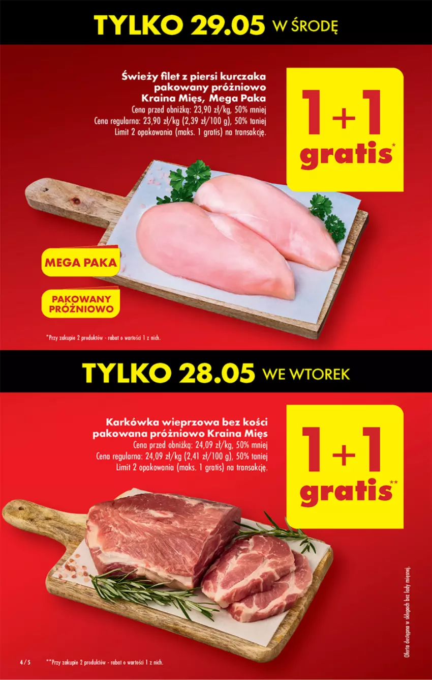 Gazetka promocyjna Biedronka - Od poniedzialku - ważna 27.05 do 01.06.2024 - strona 6 - produkty: Filet z piersi kurczaka, Gra, Karkówka wieprzowa, Kurczak, Tran