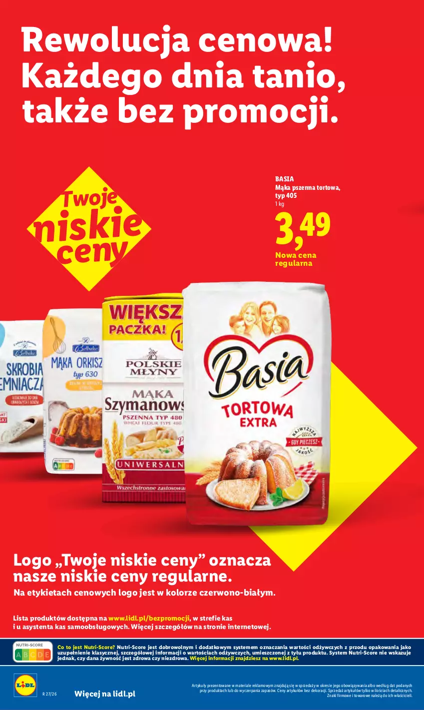 Gazetka promocyjna Lidl - Rewolucja cenowa! - ważna 08.07 do 31.07.2026 - strona 14 - produkty: Basia, Mąka, Mąka pszenna