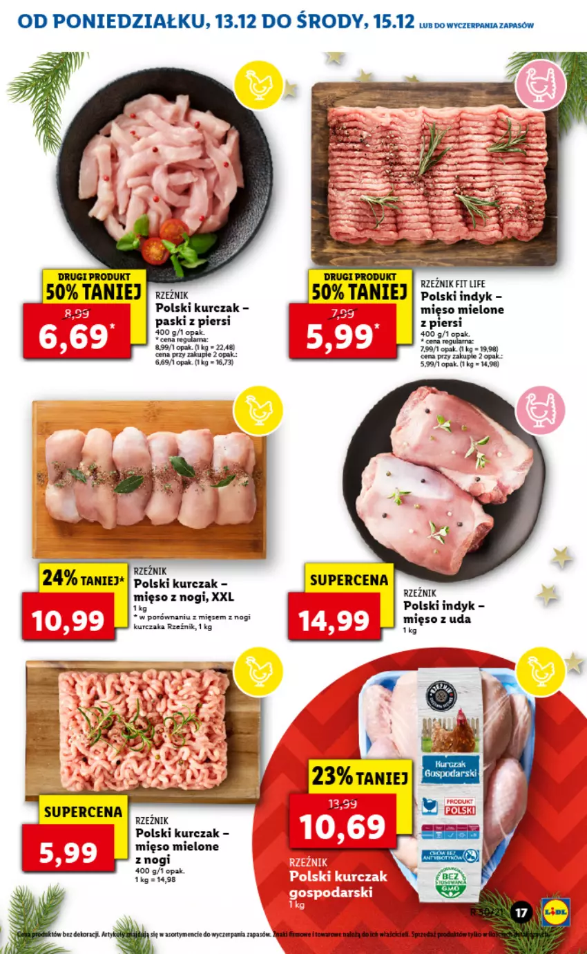 Gazetka promocyjna Lidl - GAZETKA - ważna 13.12 do 15.12.2021 - strona 17 - produkty: Kurczak, Mięso, Mięso mielone, Por