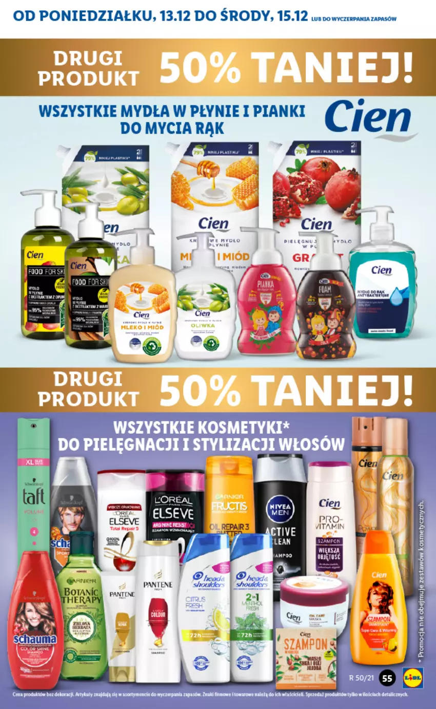 Gazetka promocyjna Lidl - GAZETKA - ważna 13.12 do 15.12.2021 - strona 55 - produkty: Pantene