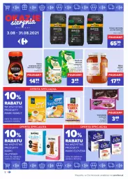 Gazetka promocyjna Carrefour - Gazetka Okazje sierpnia - Gazetka - ważna od 31.08 do 31.08.2021 - strona 8 - produkty: Goplana, Nescafé, Kawa rozpuszczalna, Kawa ziarnista, Kawa, LANA, Tenex, Czekolada, Miód, Jacobs, Herbata, Herbapol