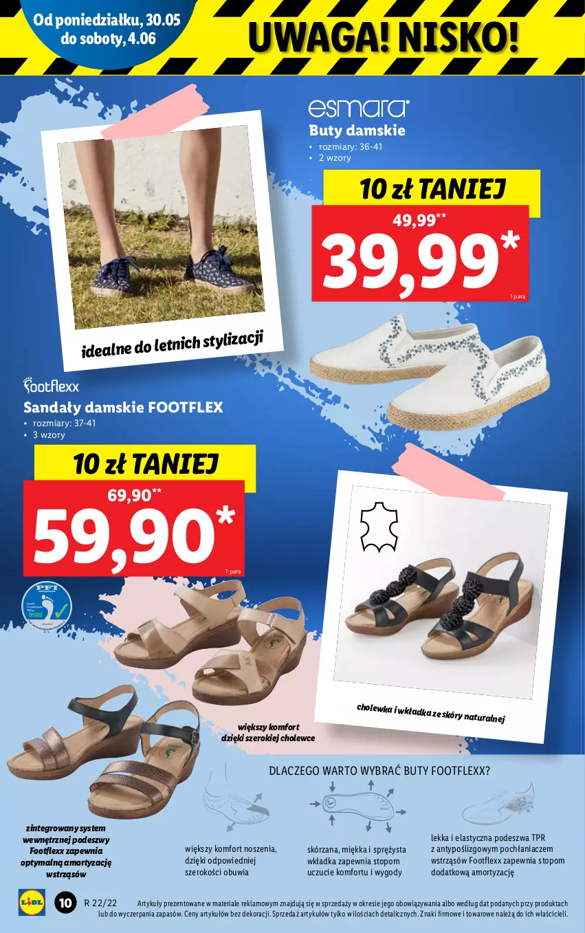 Gazetka promocyjna Lidl - GAZETKA - ważna 30.05 do 04.06.2022 - strona 10 - produkty: Buty, Sandał, Top, Waga