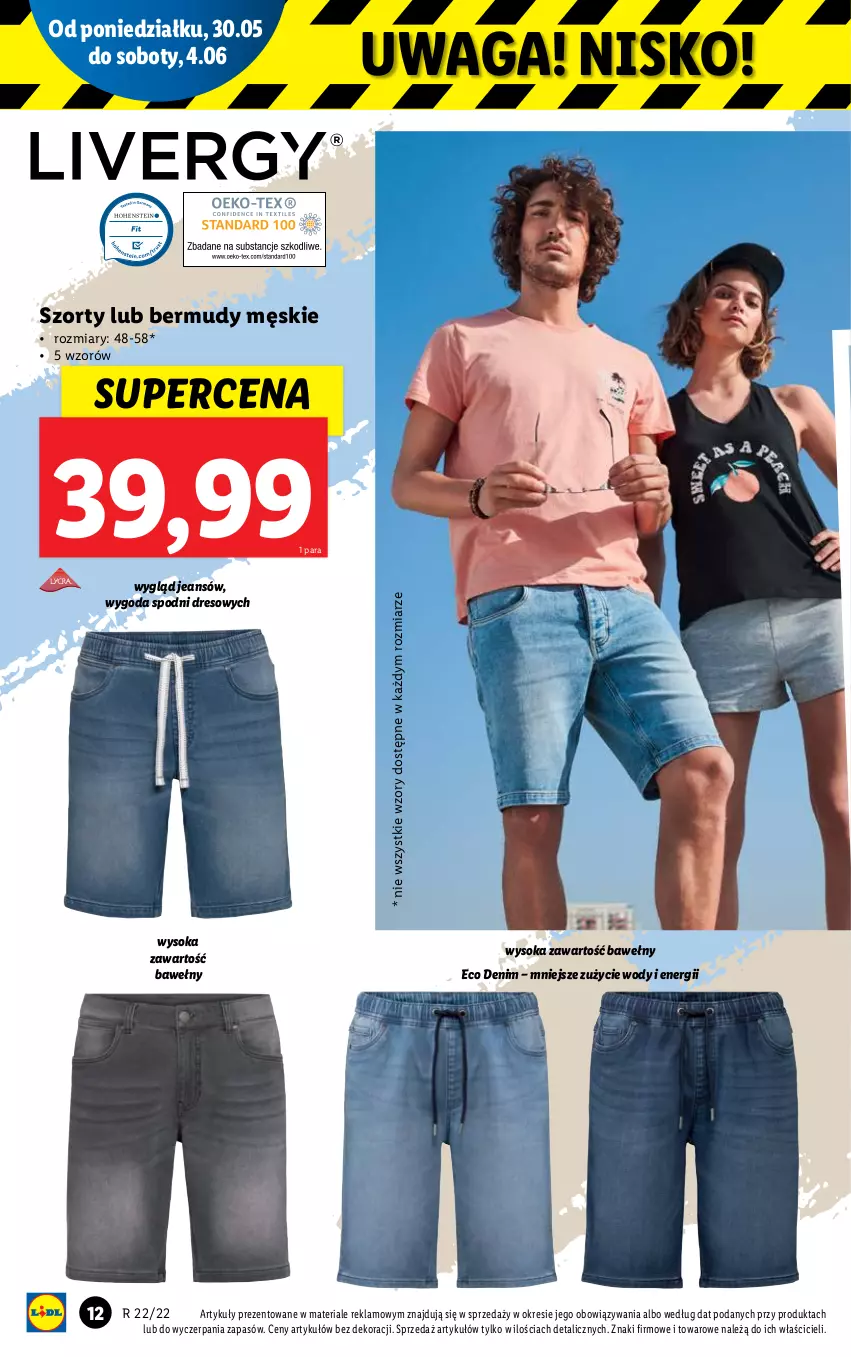 Gazetka promocyjna Lidl - GAZETKA - ważna 30.05 do 04.06.2022 - strona 12 - produkty: Bermudy, Dres, Sok, Szorty, Waga