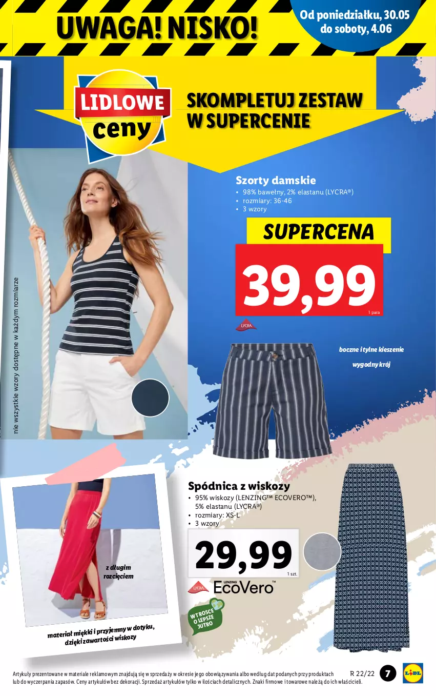 Gazetka promocyjna Lidl - GAZETKA - ważna 30.05 do 04.06.2022 - strona 7 - produkty: Spódnica, Szorty, Waga