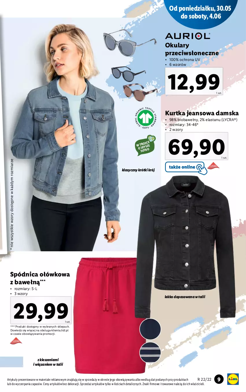 Gazetka promocyjna Lidl - GAZETKA - ważna 30.05 do 04.06.2022 - strona 9 - produkty: Kurtka, Spódnica