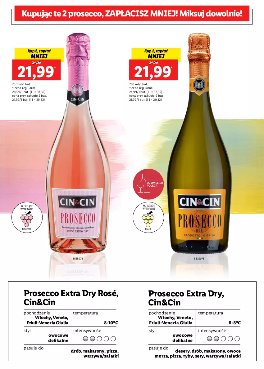 Gazetka promocyjna Lidl - Karta Win - ważna 27.06 do 09.07.2022 - strona 3 - produkty: Deser, Drób, Makaron, Mus, Owoce, Owoce morza, Pizza, Prosecco, Sałat, Ser, Warzywa