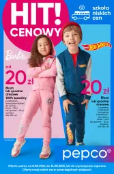 Gazetka promocyjna Pepco - Barbie – Hot Wheels - Gazetka - ważna od 14.08 do 14.08.2024 - strona 1 - produkty: Dres, Barbie, Mattel, Spodnie, Bluza, Spodnie dresowe, Hot Wheels