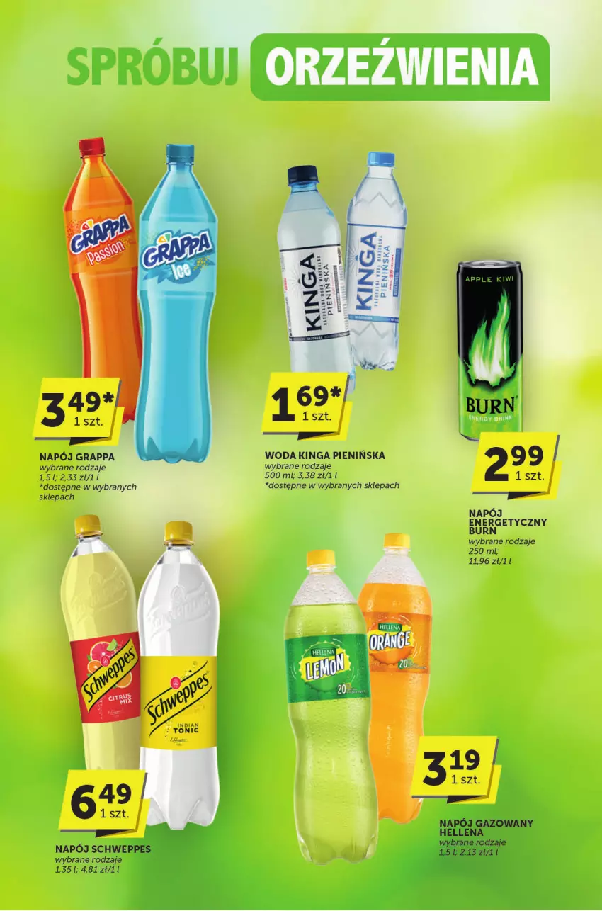 Gazetka promocyjna ABC - ważna 22.04 do 29.04.2025 - strona 22 - produkty: Hellena, Kiwi, Napój, Napój gazowany, Schweppes, Woda