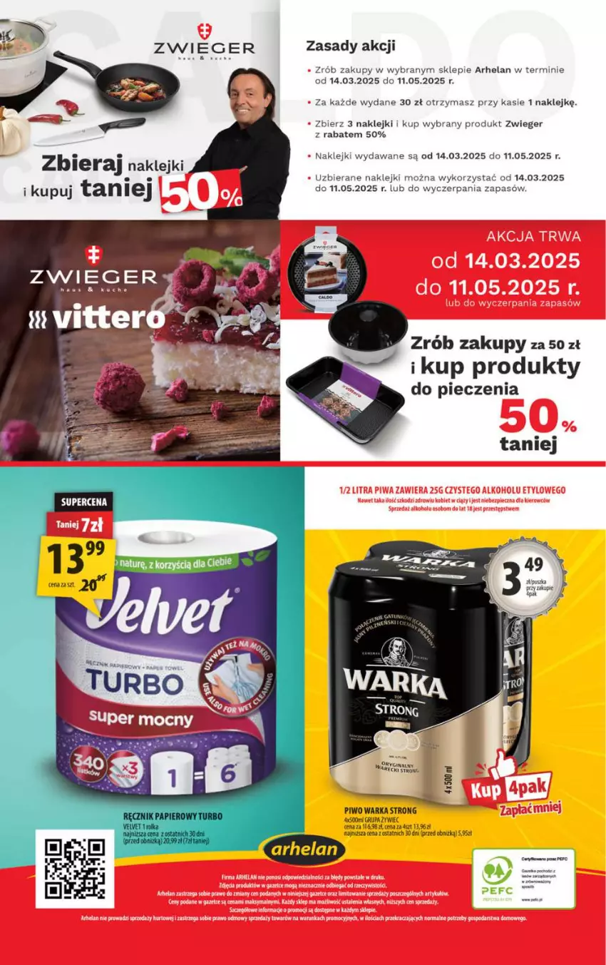 Gazetka promocyjna Arhelan - Gazetka - ważna 21.03 do 30.03.2025 - strona 20 - produkty: Gin, Klej, Piec, Piwo, Warka