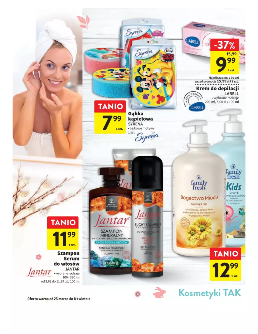 Gazetka promocyjna Intermarche - Gazetka Intermarche - ważna 23.03 do 08.04.2023 - strona 20 - produkty: Bell, Krem do depilacji, Rum, Ser, Serum, Serum do włosów, Szampon