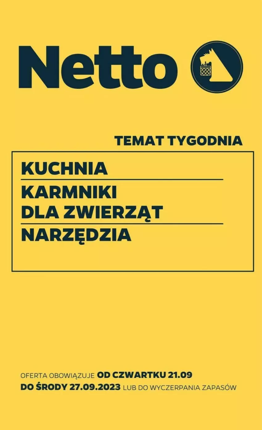 Gazetka promocyjna Netto - ważna 21.09 do 27.09.2023 - strona 1 - produkty: Kuchnia