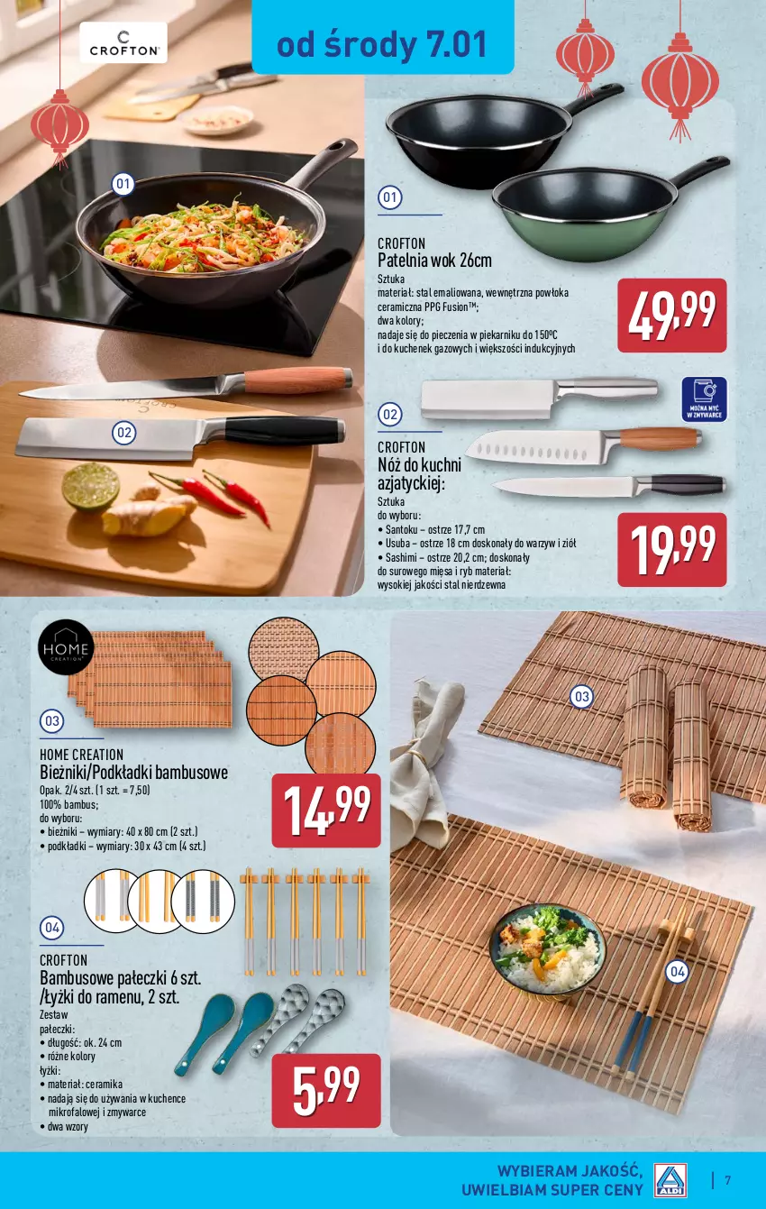 Gazetka promocyjna Aldi - Tydzień Azjatycki - ważna 05.01 do 10.01.2026 - strona 7 - produkty: Bieżnik, Fa, Fusion, Patelnia, Piec, Piekarnik, Podkład, Sok