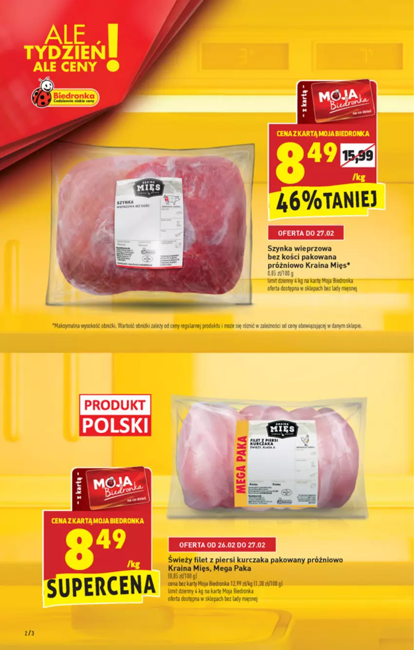 Gazetka promocyjna Biedronka - W tym tygodniu PN - ważna 25.02 do 03.03.2021 - strona 2 - produkty: Dron, Filet z piersi kurczaka, Kurczak, Obraz, Sok, Szynka, Szynka wieprzowa