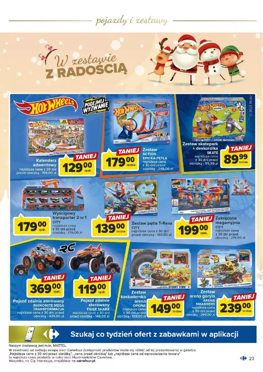 Gazetka promocyjna Carrefour - ważna 07.11 do 18.11.2023 - strona 16 - produkty: Deskorolka, Mattel, Por, Sport, Tran, Zabawka