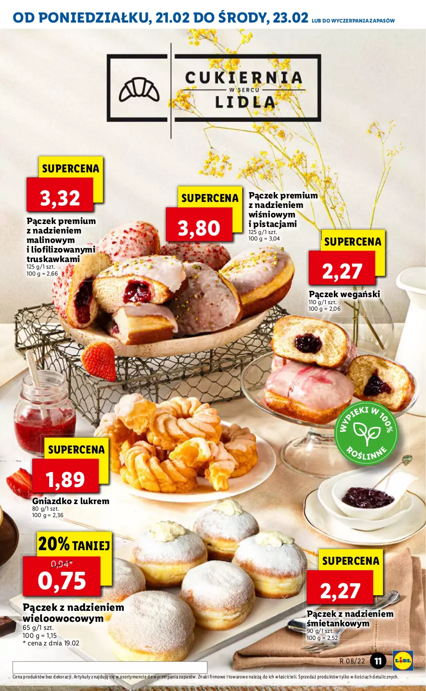 Gazetka promocyjna Lidl - GAZETKA - ważna 21.02 do 23.02.2022 - strona 11 - produkty: Pączek