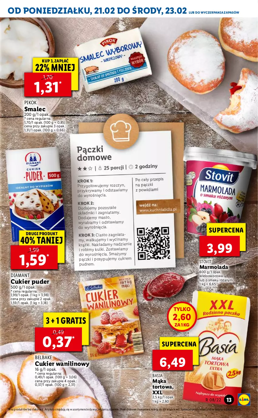 Gazetka promocyjna Lidl - GAZETKA - ważna 21.02 do 23.02.2022 - strona 13 - produkty: Cukier, Gra, Mąka, Mąka tortowa, Róża