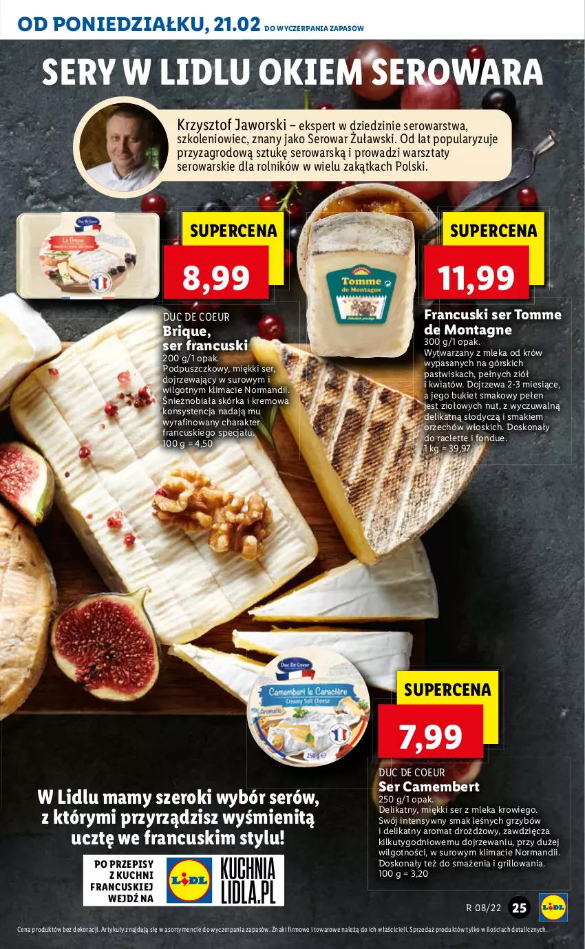 Gazetka promocyjna Lidl - GAZETKA - ważna 21.02 do 23.02.2022 - strona 25 - produkty: Bukiet, Camembert, Rolnik, Ser