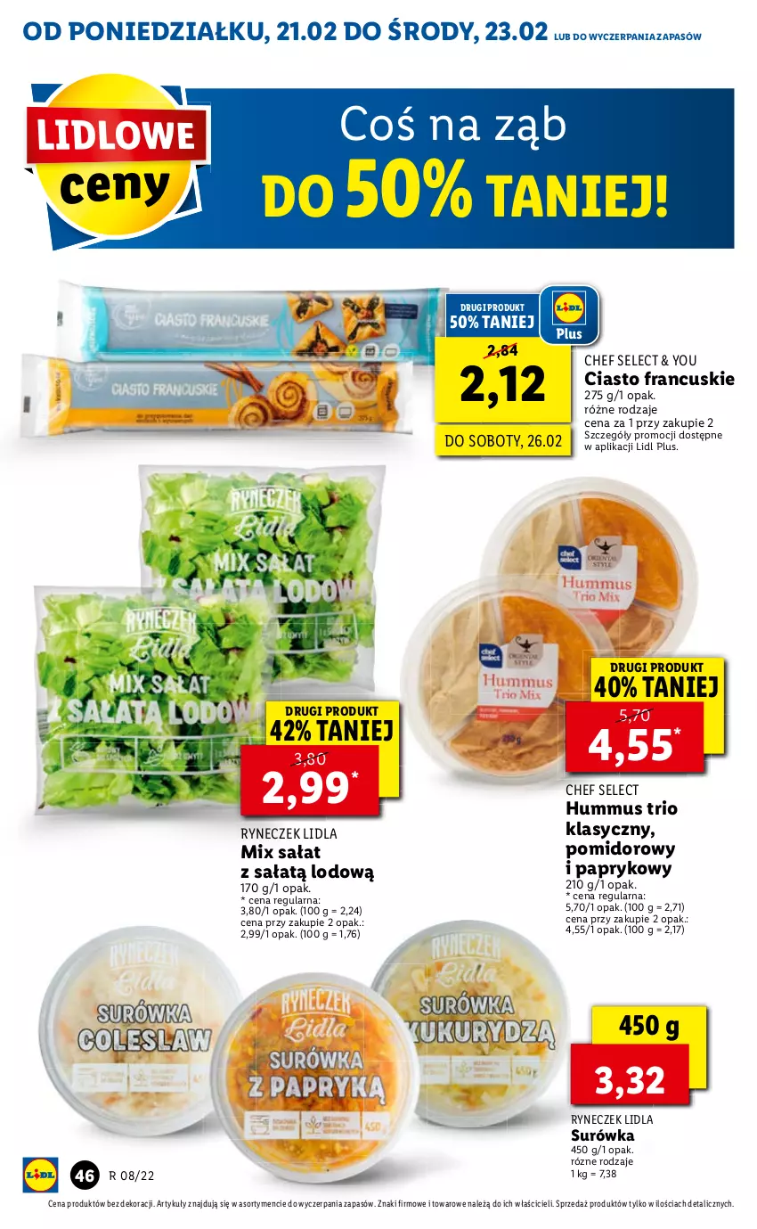 Gazetka promocyjna Lidl - GAZETKA - ważna 21.02 do 23.02.2022 - strona 46 - produkty: Surówka