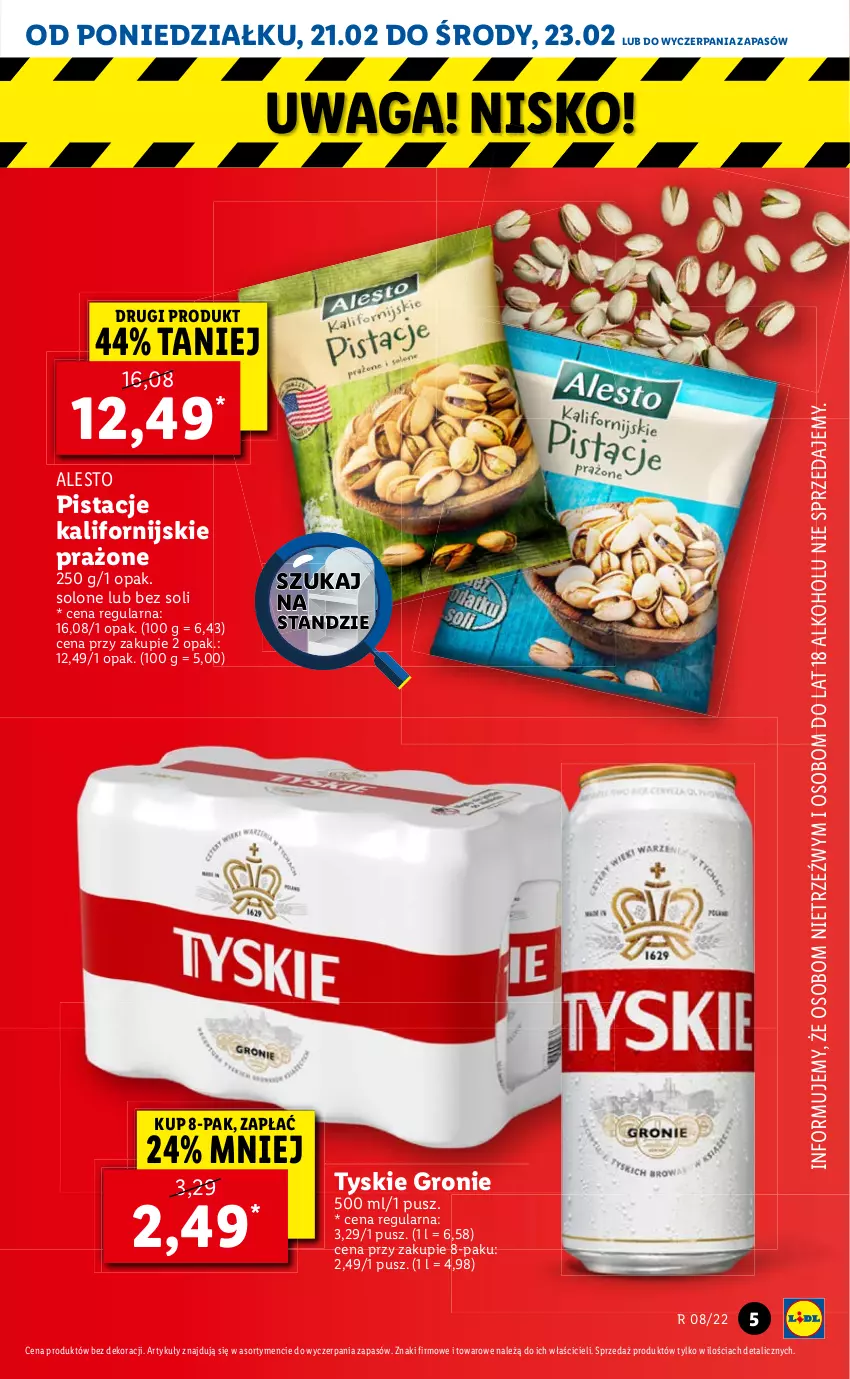 Gazetka promocyjna Lidl - GAZETKA - ważna 21.02 do 23.02.2022 - strona 5 - produkty: Pistacje, Waga