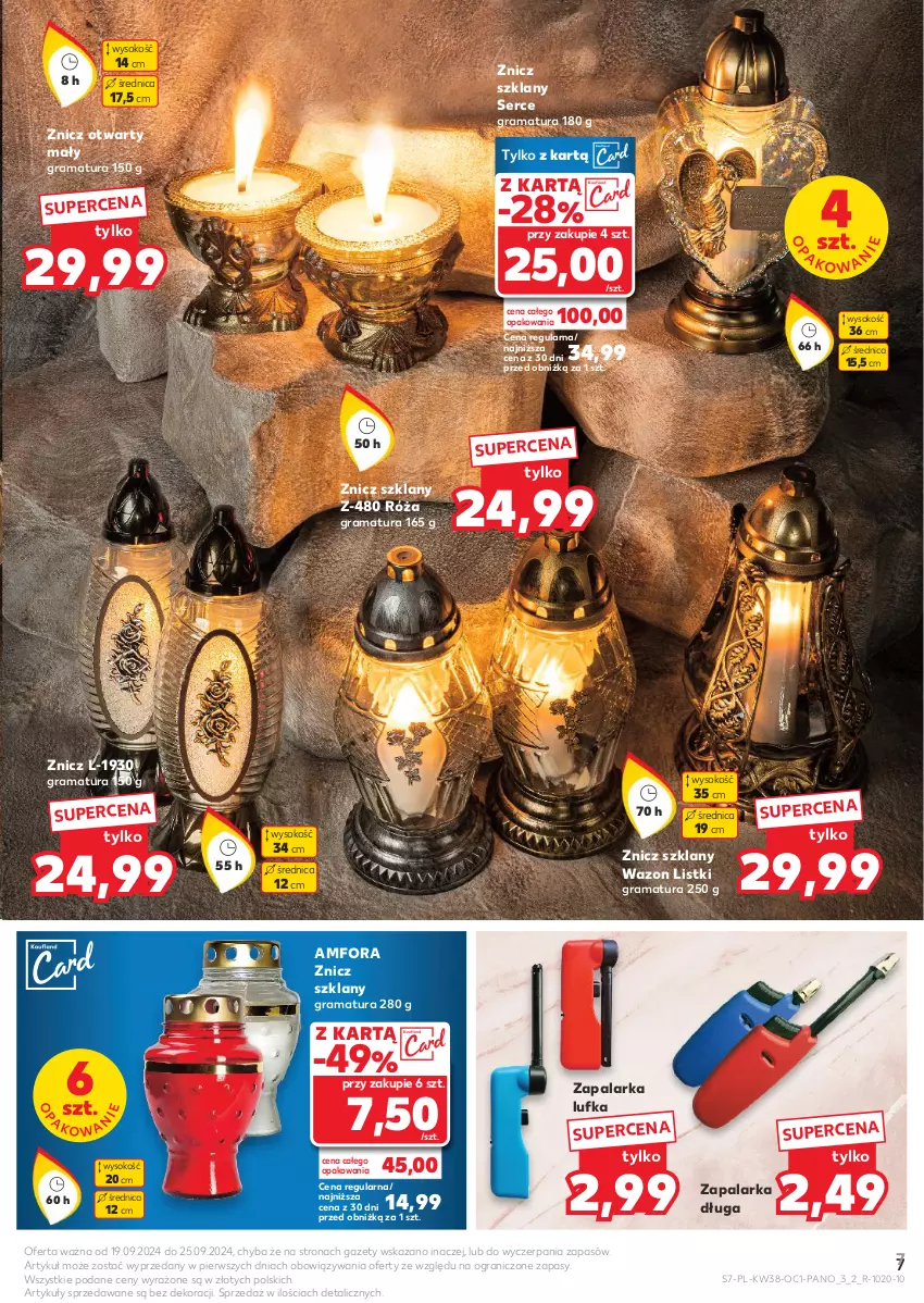 Gazetka promocyjna Kaufland - Kaufland - ważna 19.09 do 06.11.2024 - strona 7 - produkty: Gra, Rama, Róża, Ser, Sok, Wazon, Zapalarka, Znicz