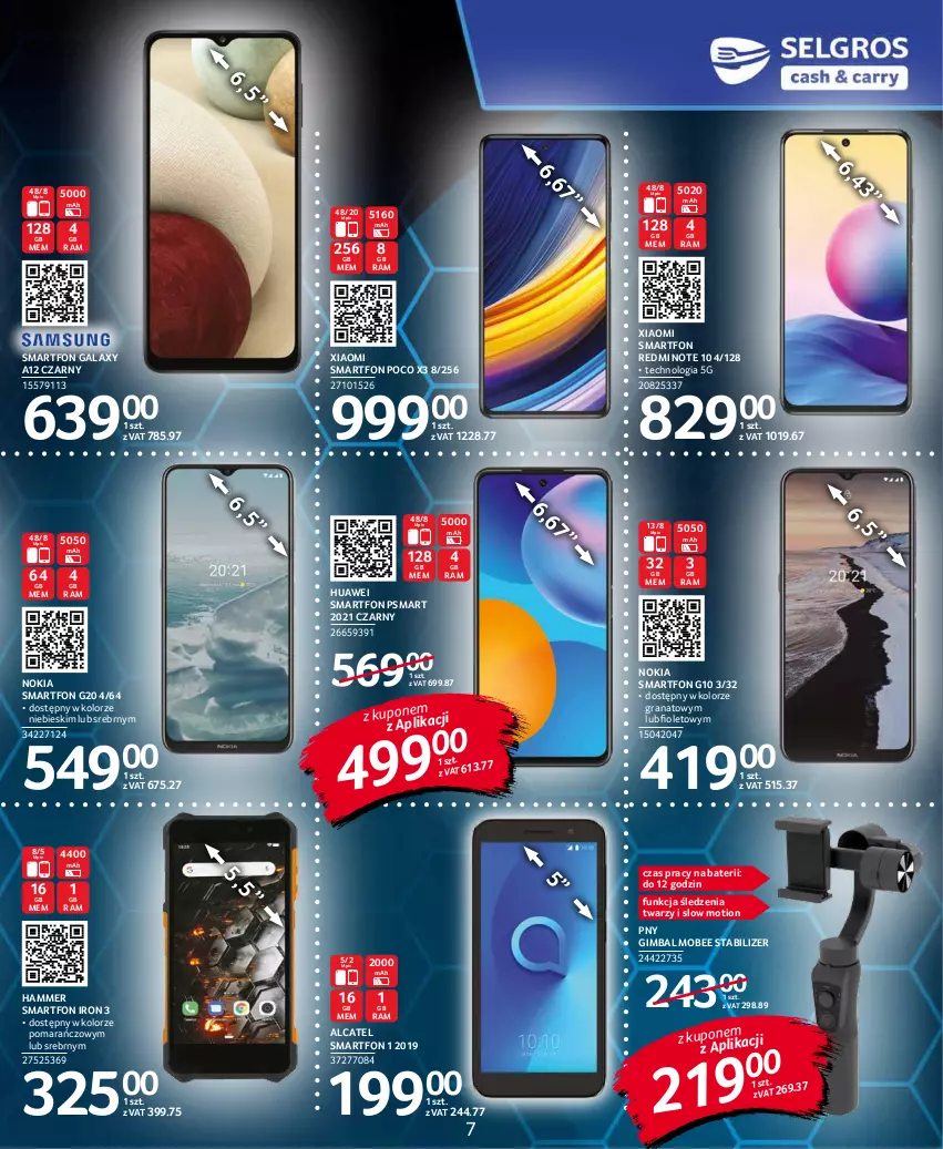 Gazetka promocyjna Selgros - Katalog Elektro - ważna 10.11 do 24.11.2021 - strona 7 - produkty: Gala, Gra, Granat, Huawei, Nokia, Redmi Note, Smartfon