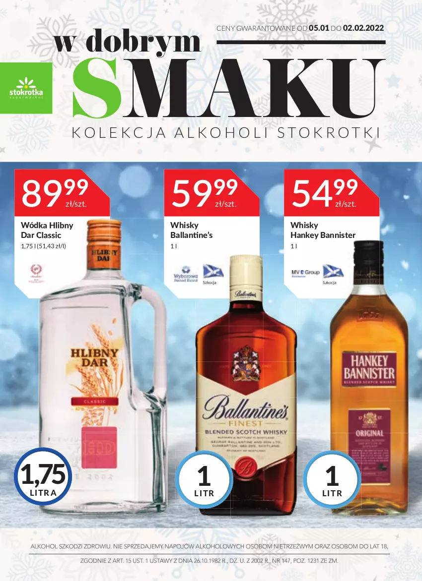 Gazetka promocyjna Stokrotka - Katalog Sylwester - ważna 27.12.2021 do 13.01.2022 - strona 1 - produkty: Koc, Whisky, Wódka