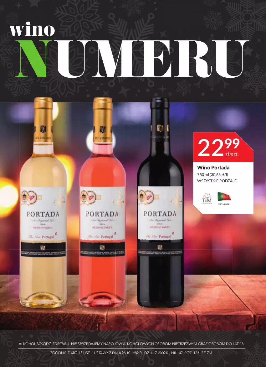 Gazetka promocyjna Stokrotka - Katalog Sylwester - ważna 27.12.2021 do 13.01.2022 - strona 15 - produkty: Por, Portada, Wino