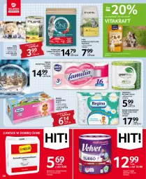 Gazetka promocyjna Selgros - Oferta spożywcza - Gazetka - ważna od 04.01 do 04.01.2023 - strona 20 - produkty: Ser, Rum, Pur, Gin, Vitakraft, Papier, Przekąski dla psa, Purina, Serwetki, Papier toaletowy, Velvet, Ręcznik, Rolki, Chusteczki, Fa