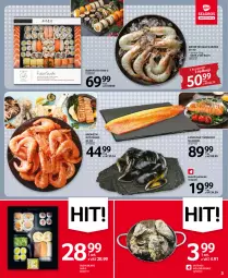 Gazetka promocyjna Selgros - Oferta spożywcza - Gazetka - ważna od 04.01 do 04.01.2023 - strona 3 - produkty: Ostrygi, Sushi, Krewetki, Małże