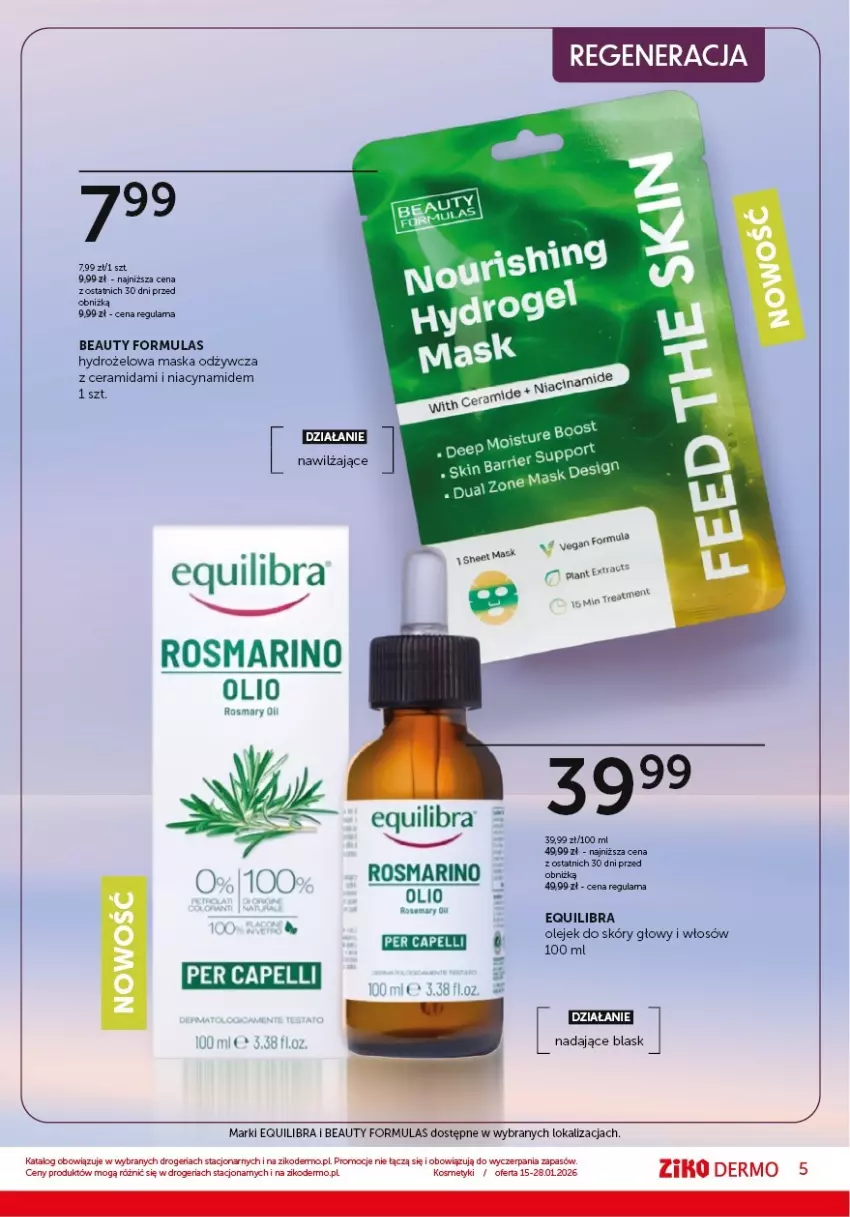 Gazetka promocyjna Ziko - Gazetka Ziko Dermo - ważna 15.01 do 28.01.2026 - strona 5 - produkty: Maska, Olej