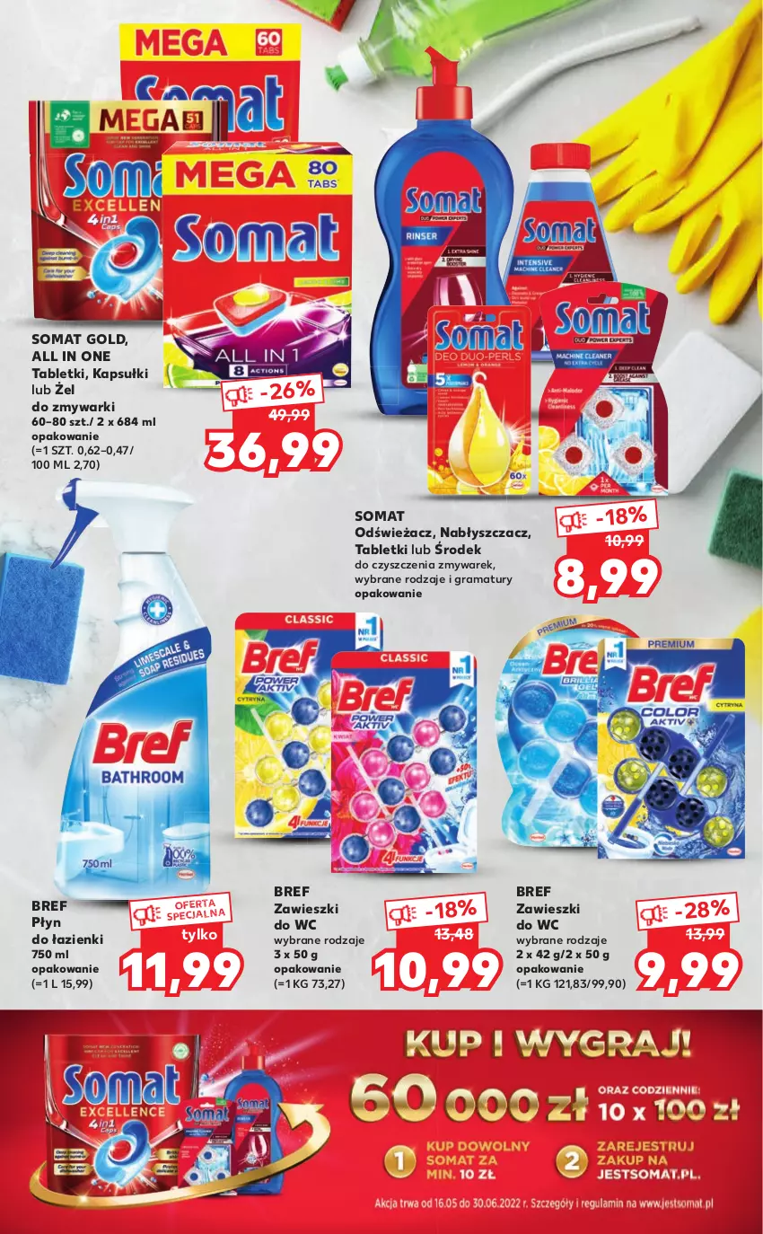 Gazetka promocyjna Kaufland - Oferta specjalna - ważna 23.06 do 06.07.2022 - strona 2 - produkty: Bref, Gra, Rama, Somat, Somat gold, Tablet, Zawieszki, Zmywarki