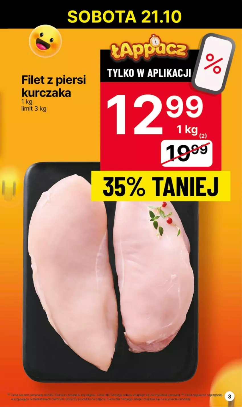 Gazetka promocyjna Delikatesy Centrum - Gazetka DC41czw-sr - ważna 19.10 do 25.10.2023 - strona 3 - produkty: Filet z piersi kurczaka, Kurczak