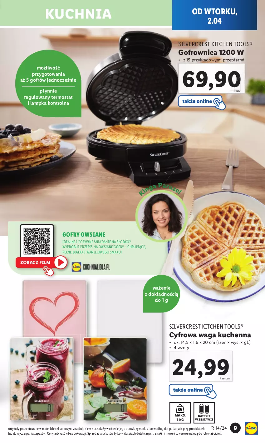 Gazetka promocyjna Lidl - GAZETKA - ważna 02.04 do 06.04.2024 - strona 11 - produkty: Gofrownica, Gofry, Kuchnia, Silvercrest, Termos, Waga